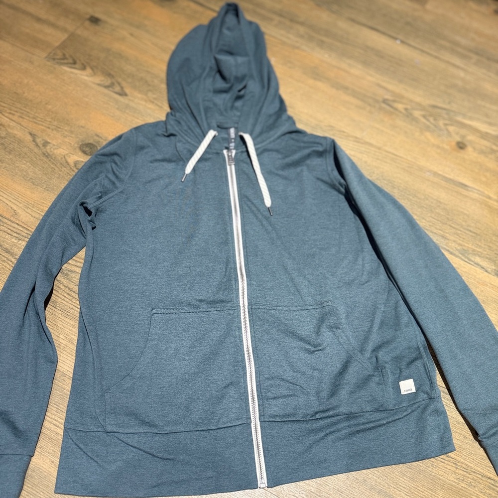 Vuori Blue Zip Up Hoodie